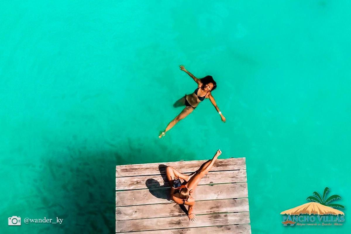 Hotel Pancho Villas Bacalar - Free Bikes And Paddles Esterno foto