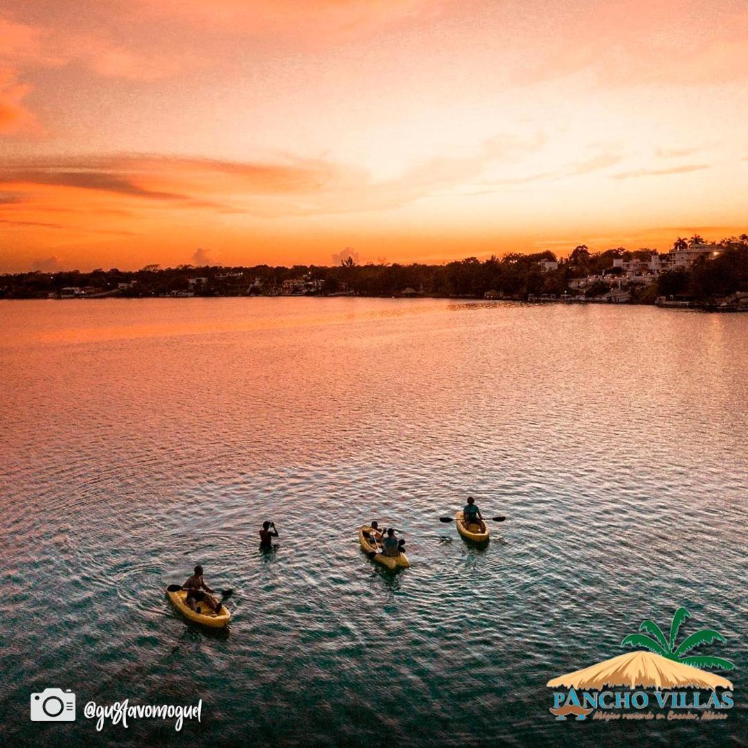 Hotel Pancho Villas Bacalar - Free Bikes And Paddles Esterno foto